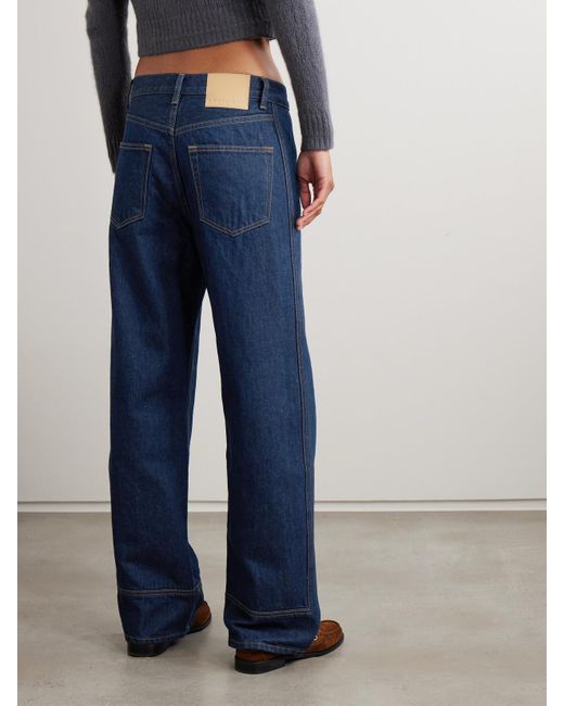 B Sides Blue Charlot Mid-Rise Wide-Leg Jeans