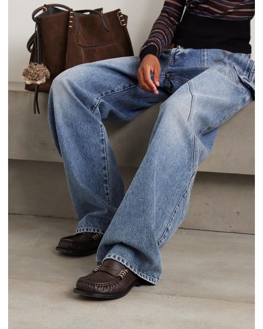 J.W. Anderson Brown Leather Loafers