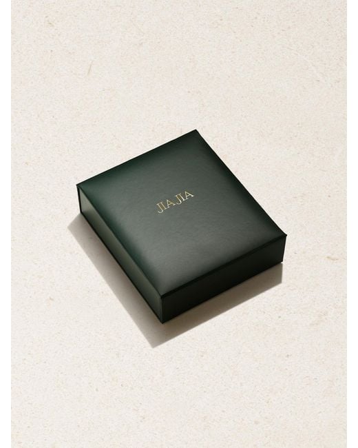 JIA JIA Natural Arizona 14-Karat, Emerald And Diamond Necklace