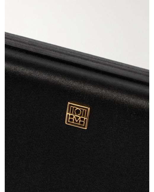 Totême  Black Embellished Satin Clutch