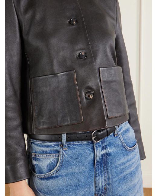 Nili Lotan Black Ophelie Leather Jacket