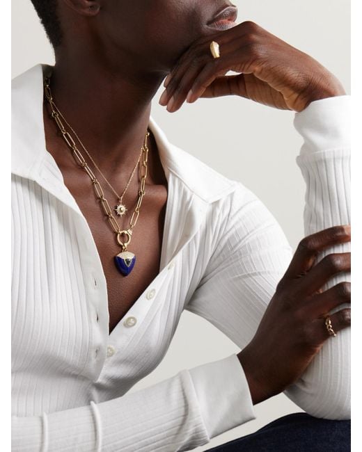 Sorellina Natural Nomad Kette Aus 18 Karat Mit Mehreren Steinen