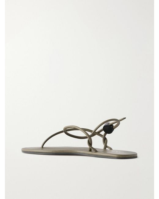 Jamie Haller Natural The String Theory Leather Thong Sandals