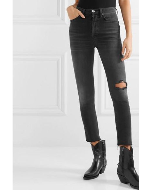 redone ultra stretch high rise ankle crop