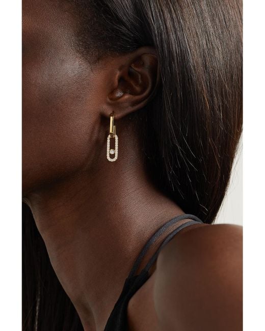 Messika Natural Move Link 18-Karat Diamond Earrings
