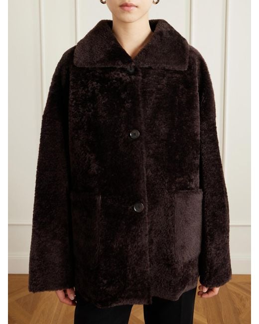 Arma Black Isabella Reversible Shearling Jacket