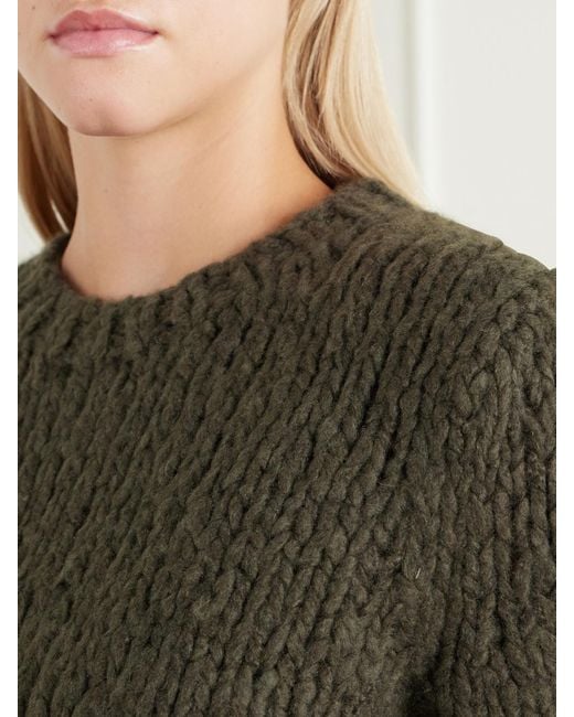 Gabriela Hearst Green Lawrence Cashmere Sweater