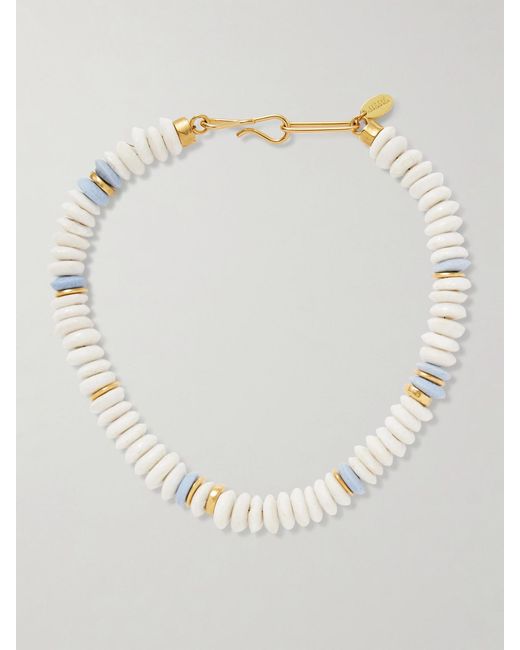Lizzie Fortunato Natural Laguna-Plated Beaded Necklace