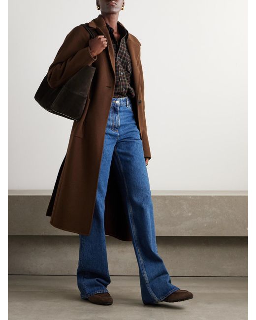 James Purdey & Sons Brown Portman Belted Wool And Cashmere-Blend Coat