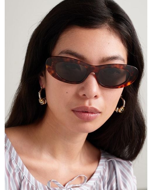 Céline Multicolor Cat-Eye Acetate Sunglasses