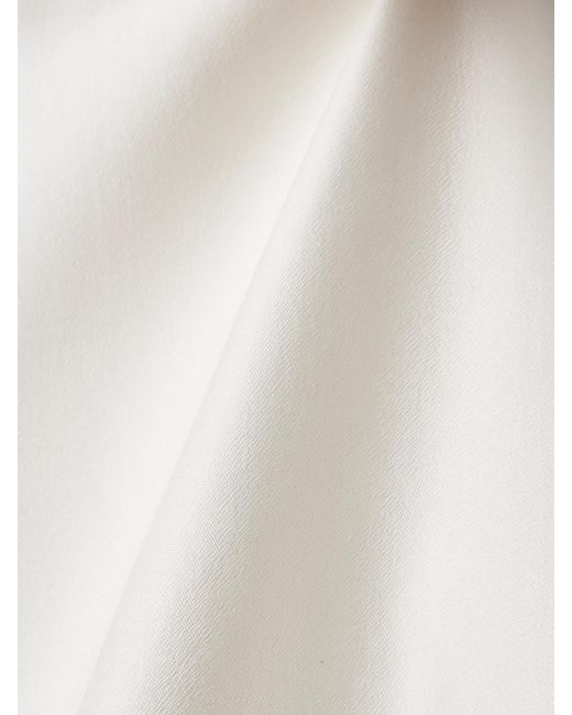 Veronica de Piante White Helene Maxikleid Aus Mikado-Seide