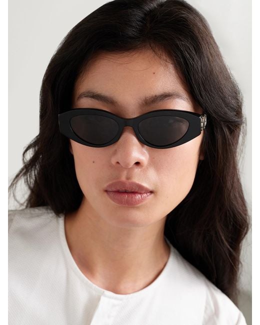Dior Metallic 30Montaigne B6I Cat-Eye Acetate And- And-Tone Sunglasses
