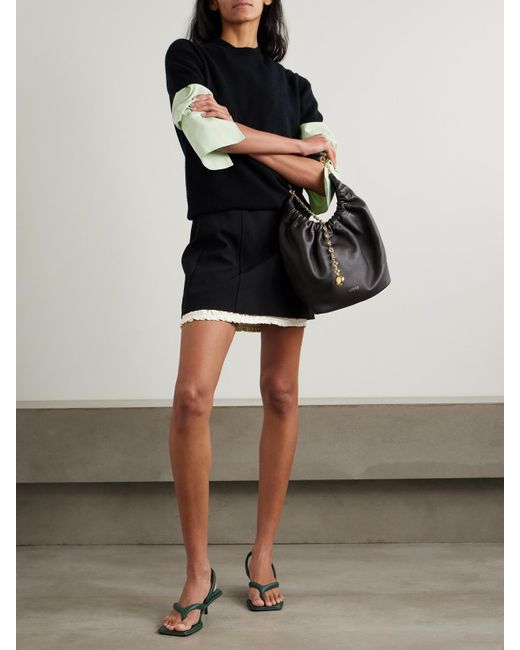 Carven Black Kaschmirpullover