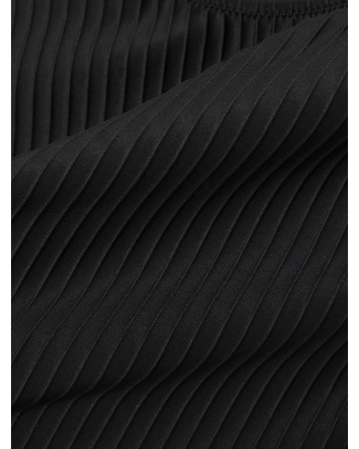 Alaïa Black Cutout Ribbed Swimsuit