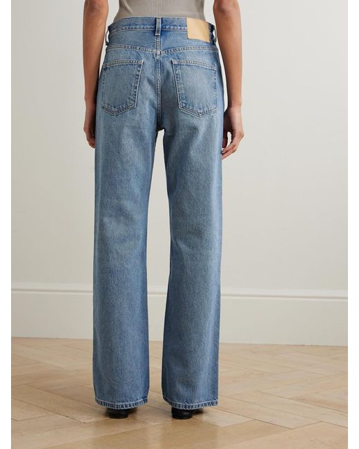 B Sides Blue Bec High-Rise Wide-Leg Jeans