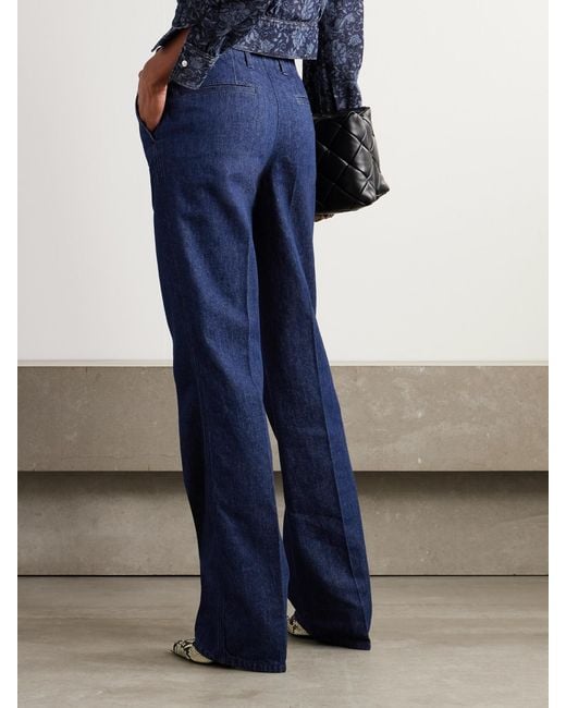 Dries Van Noten Blue Low-Rise Slim-Leg Jeans