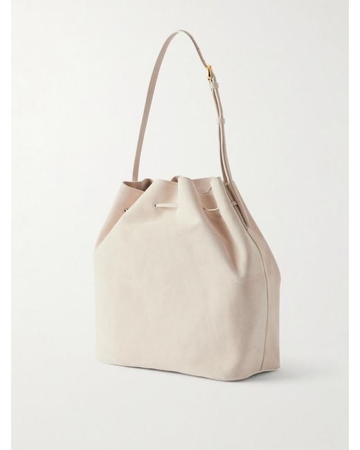 Liffner Natural Charm Suede Drawstring Shoulder Bag