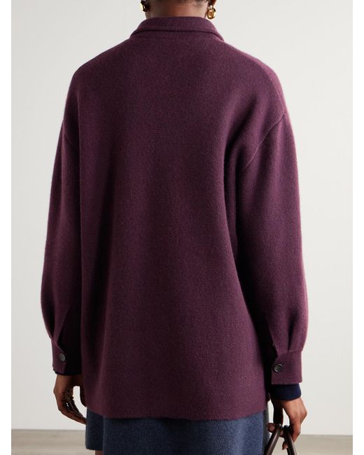Lisa Yang Purple Julianne Cashmere Cardigan