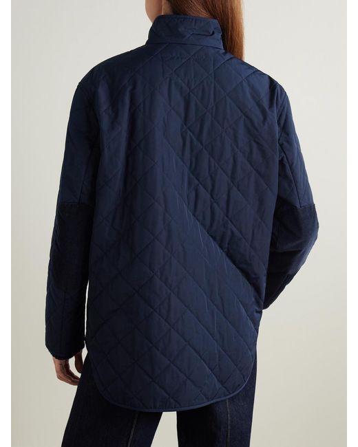 James Purdey & Sons Blue Quilted Shell Jacket