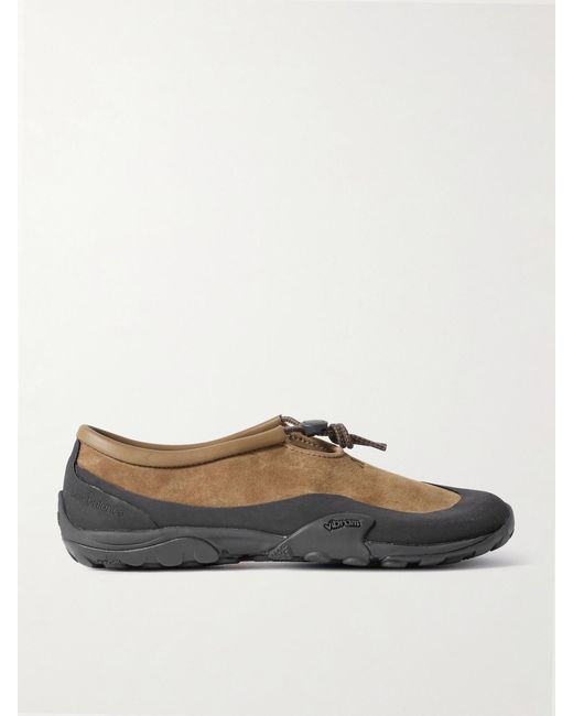 New Balance Brown Tokyo Design Studio Minimus Slip-Ons Aus Shell Und Veloursleder