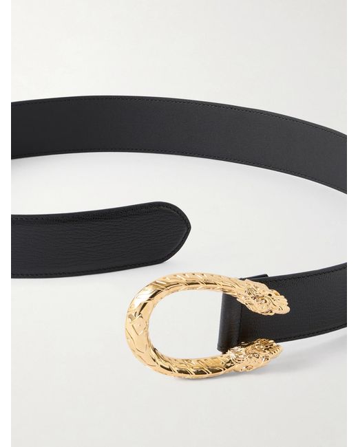Gucci Black Leather Belt