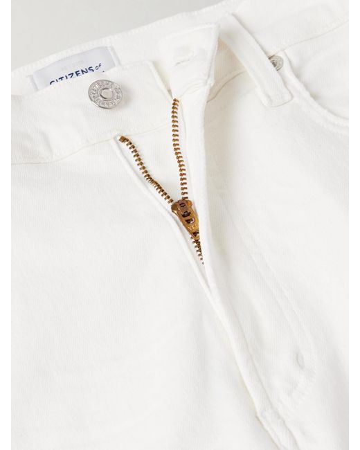 Citizens of Humanity White The Palma High-Rise Straight-Leg Jeans