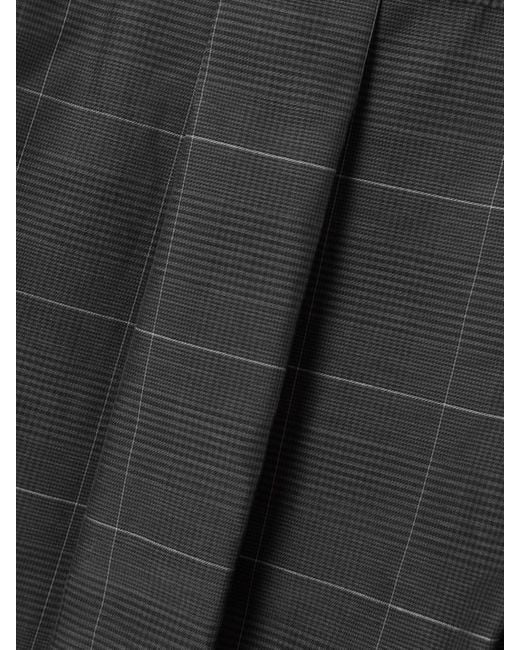 Sacai Black Glen Prince Of Wales Checked Poplin Shirt