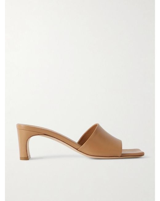 Aeyde Natural Jeanie Leather Mules