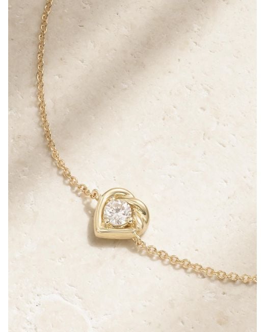STONE AND STRAND Natural Tie The Knot 10-Karat Diamond Bracelet
