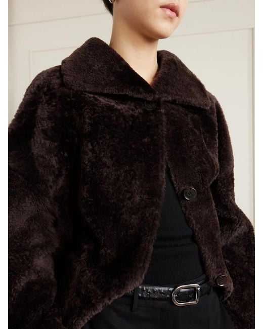 Arma Black Isabella Reversible Shearling Jacket