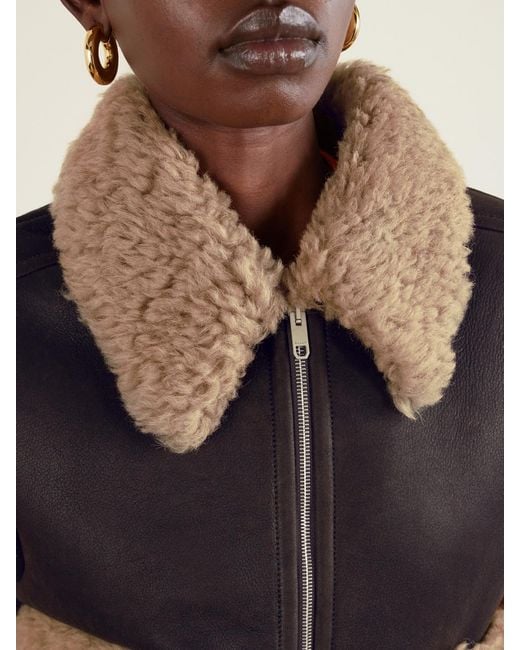 Bally Brown Shearling Vest