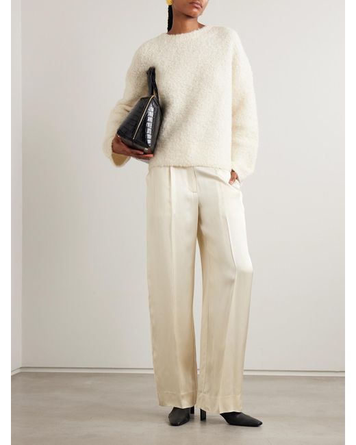 Totême Natural Alpaca And Wool-Blend Bouclé Sweater