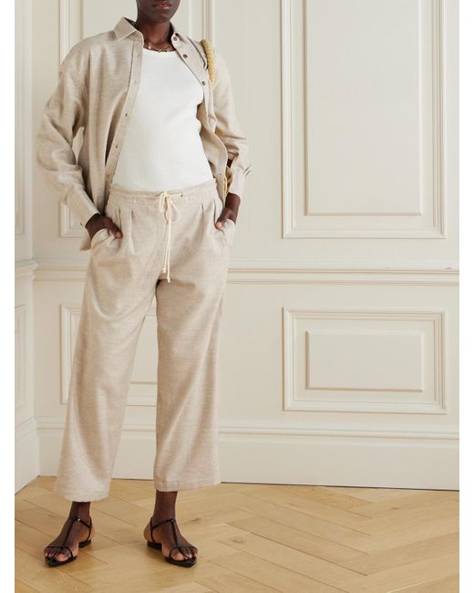 Maria McManus Natural Cosy Hose Mit Geradem Bein Aus Einer Biobaumwoll-Wollmischung Mit Bundfalten