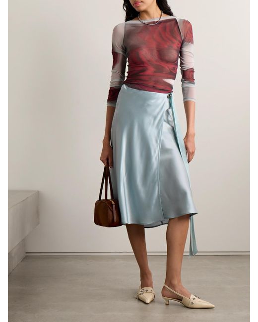 Jean Paul Gaultier Multicolor Printed Mesh Top
