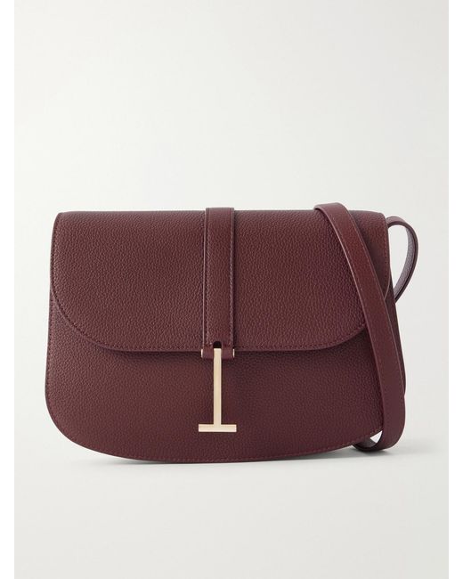 Tom Ford Purple Small Leather Shoulder Bag
