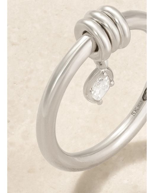 Spinelli Kilcollin Natural Pia Sterling Diamond Ring