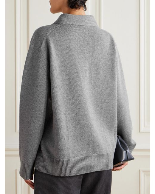 Veronica de Piante Gray Emilie Pullover Aus Einer Woll-Kaschmirmischung