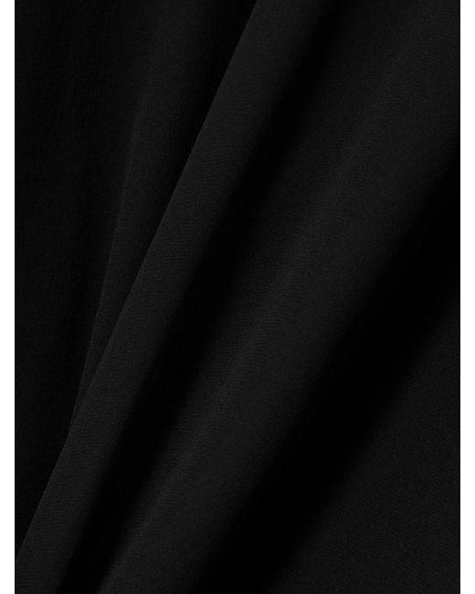 Gucci Black Bluse Aus Seiden-Georgette Mit Verzierung