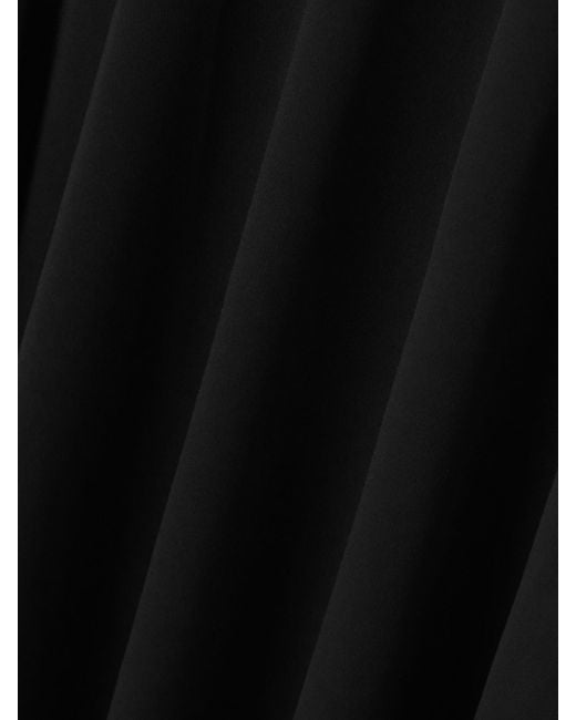 Jacquemus Black La Robe Salerno Asymmetric Open-Back Stretch-Jersey Midi Dress