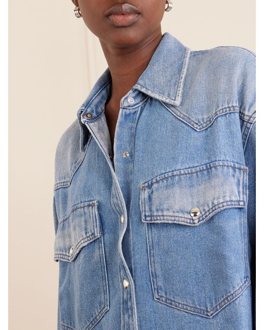 Agolde Blue Lotta Denim Shirt