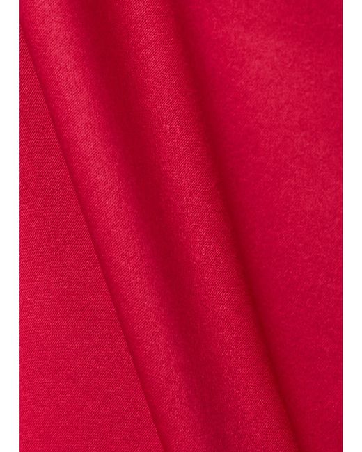 Dolce & Gabbana Underwired Picot-Trimmed Stretch-Silk Satin Bodysuit
