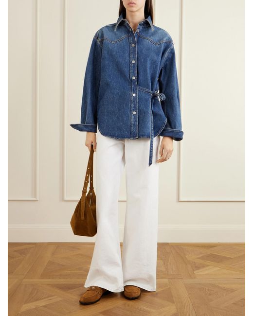 Tory Burch Brown Suede Penny Loafers