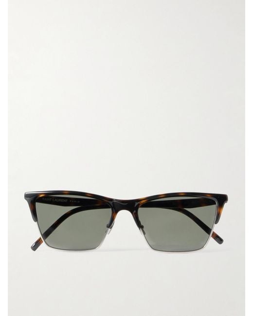 Saint Laurent Multicolor Sonnenbrille Mit D-Rahmen Aus Azetat