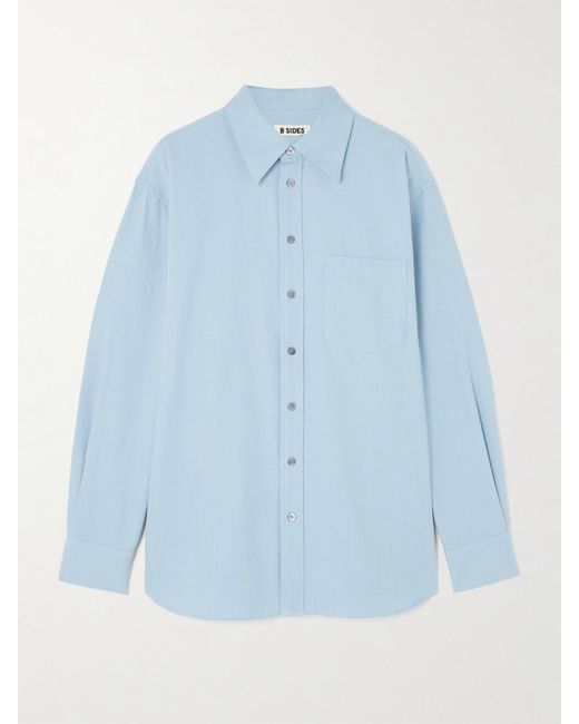 B Sides Blue Ramona Cotton-Flannel Shirt