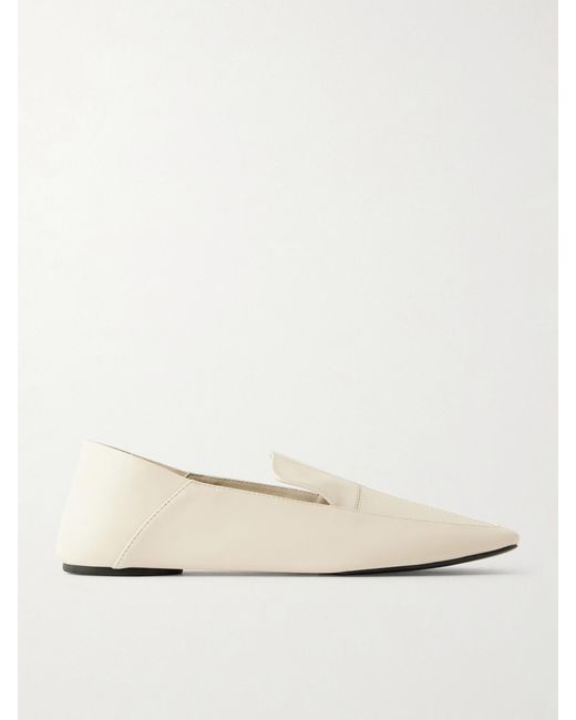 St. Agni Natural Minimal Flat Leather Loafer