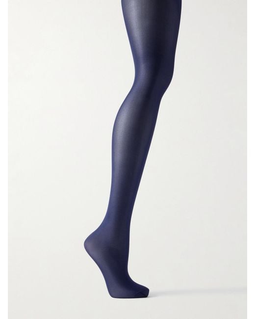 Wolford Blue Neon 40 Denier Tights