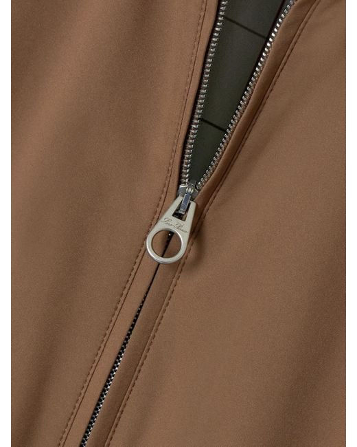 Loro Piana Brown Shell Bomber Jacket
