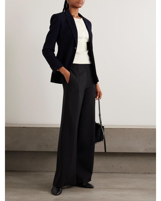 Max Mara Black Nigella Stretch-Jersey Wide-Leg Pants