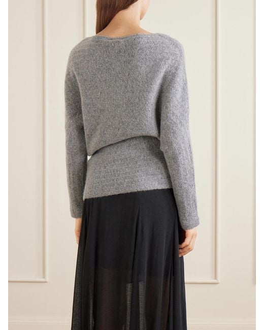 Ruohan Gray Selva Cashmere-Blend Sweater