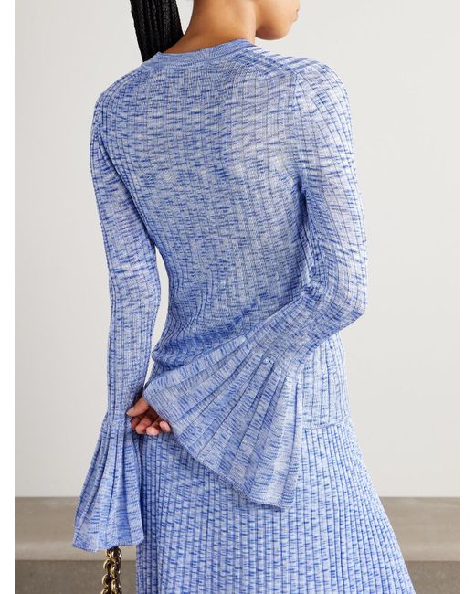 Pull En Mailles Côtelées Mouline Zimmermann en coloris Blue